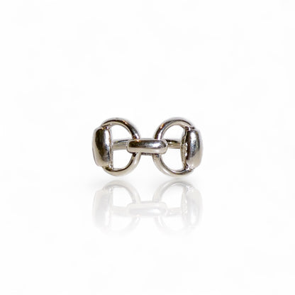 Sterling Silver 925 Horsebit Ring