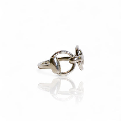 Sterling Silver 925 Horsebit Ring