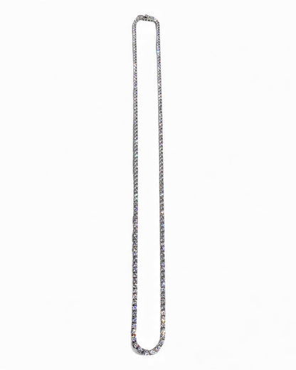 Silver 24" 3mm Tennis Necklace