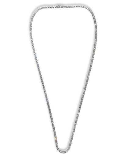 Silver 24" 3mm Tennis Necklace