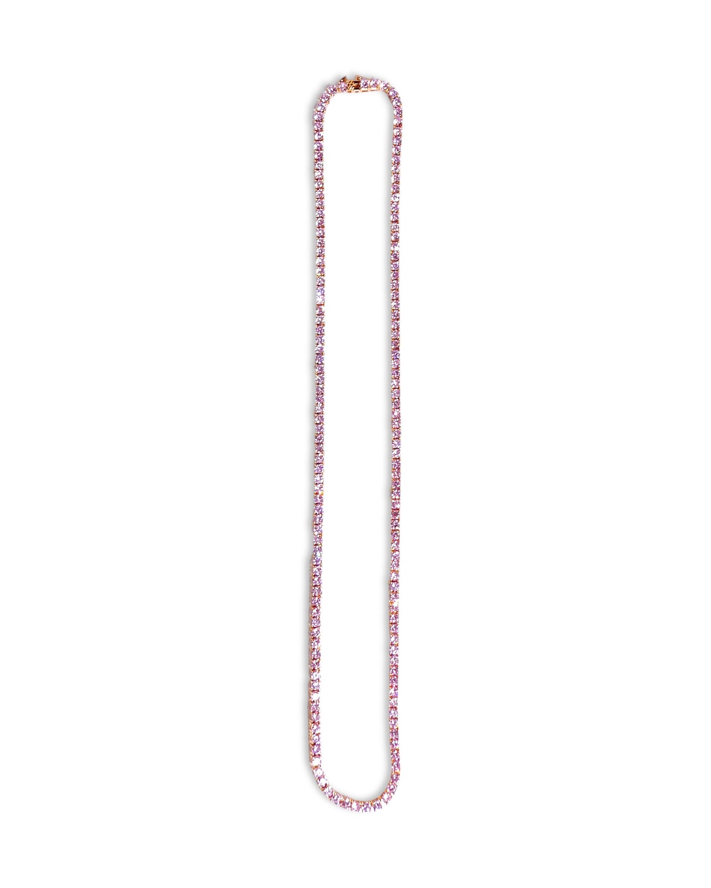 Pink 20” 3mm Tennis Necklace
