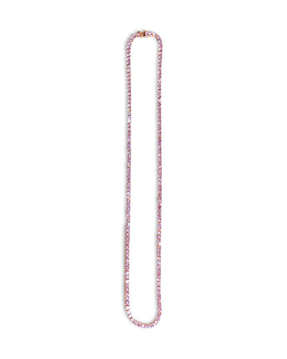 Pink 20” 3mm Tennis Necklace