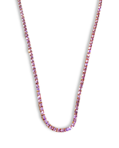 Pink 20” 3mm Tennis Necklace