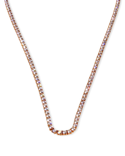 Rose Gold 18” 3mm Tennis Necklace