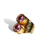 Pink Sapphire Two-Stone Ring