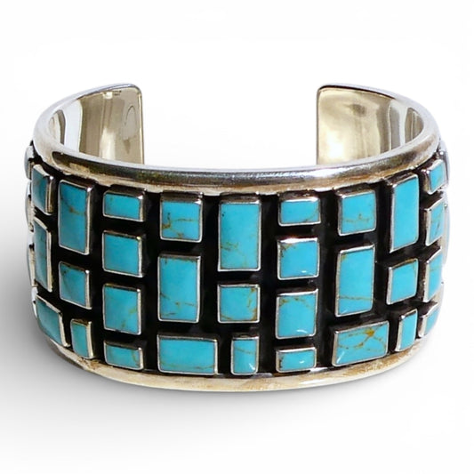 Turquoise Cobblestone Cuff Bracelet