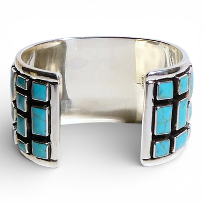 Turquoise Cobblestone Cuff Bracelet