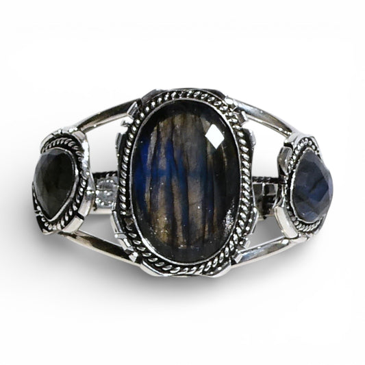 Labradorite Sterling Silver Cuff Bracelet