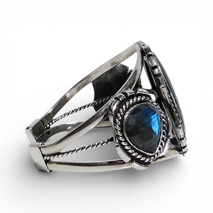 Labradorite Sterling Silver Cuff Bracelet