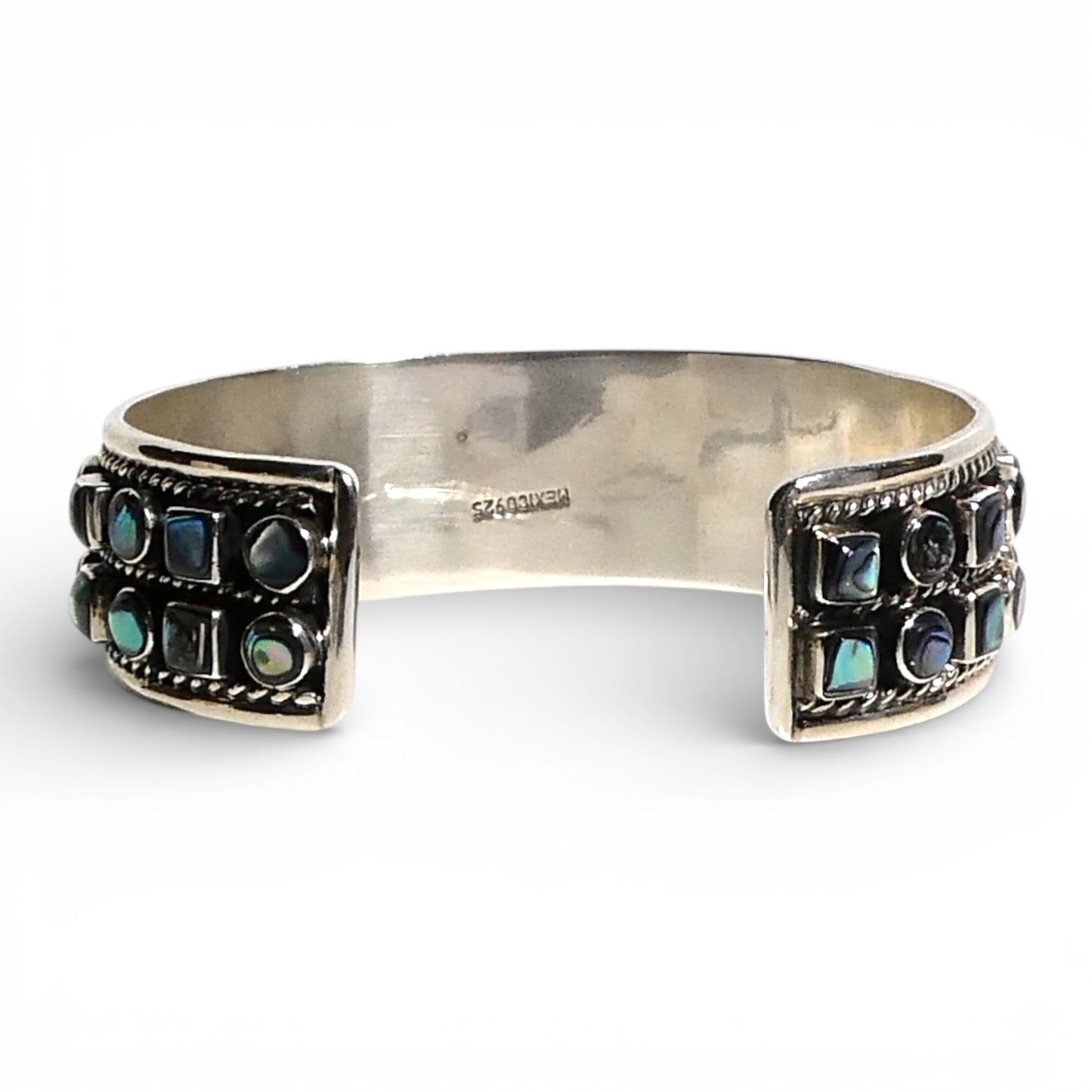 Abalone Shell Sterling Silver Cuff Bracelet