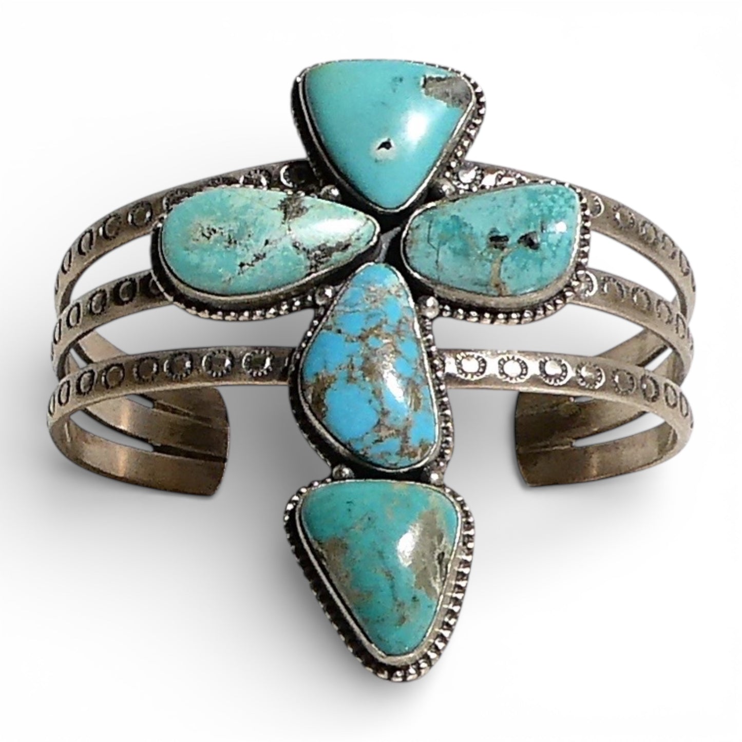 Royston Turquoise Cross Cuff Bracelet