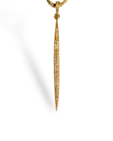 Gold Pave Black Diamond Pendant