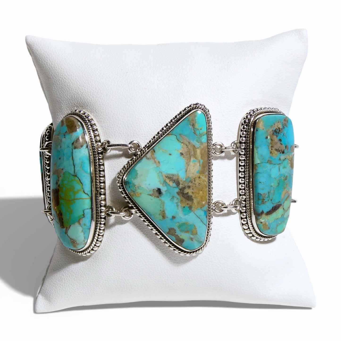 Large Turquoise Link Bracelet