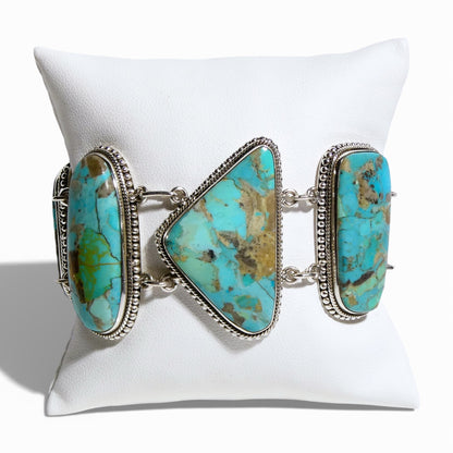 Large Turquoise Link Bracelet
