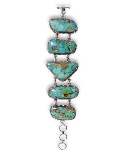 Large Turquoise Link Bracelet