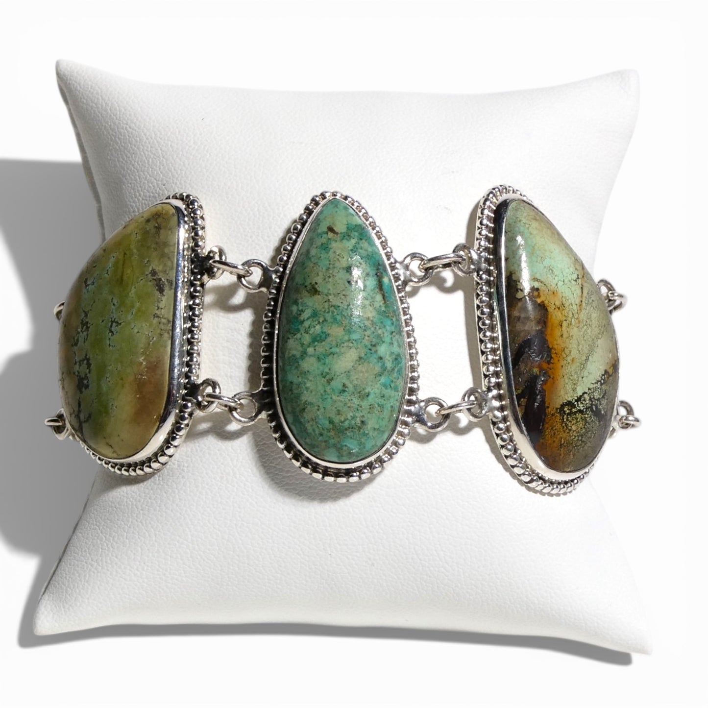 Green Royston Turquoise Link Bracelet