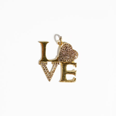 Love Letters Pendant with Diamond Heart