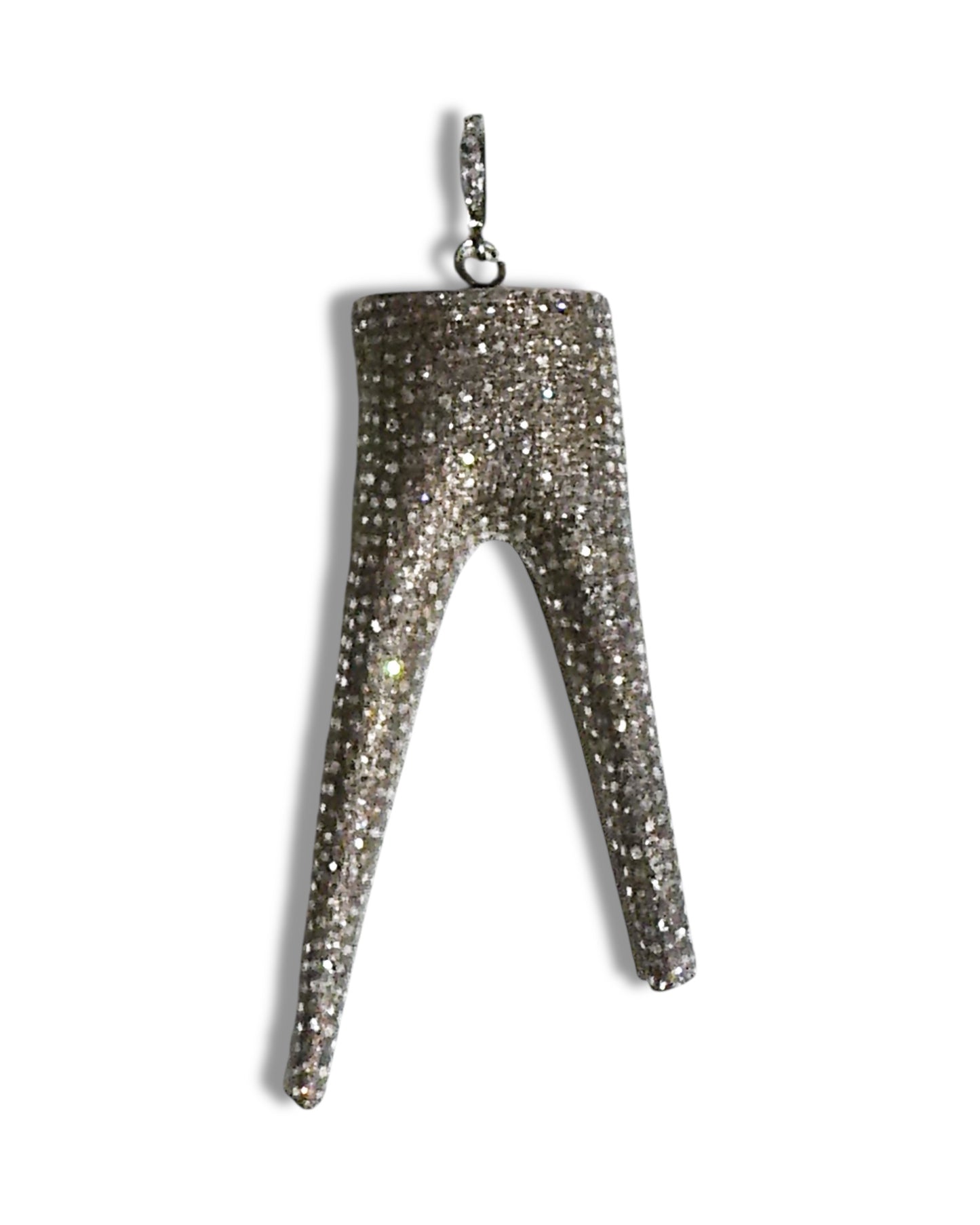 Pavé Black Diamond Antler Pendant