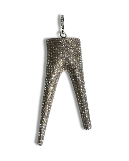 Pavé Black Diamond Antler Pendant