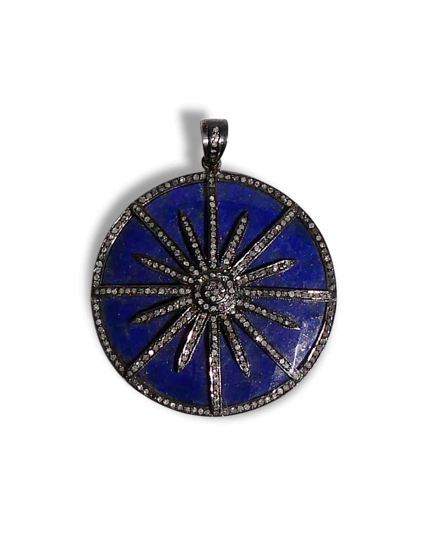 Lapis Lazuli Black Diamond Star Pendant