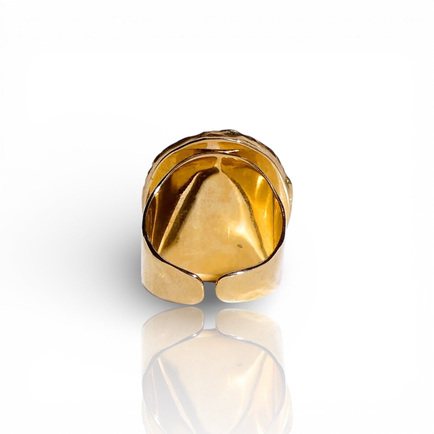 Round Lapis Lazuli Ring