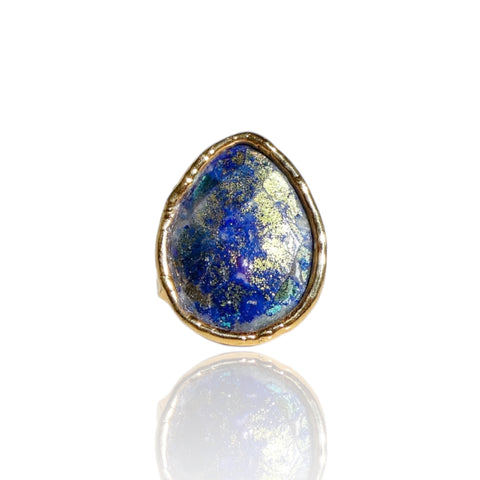 NEW Azurite Teardrop Ring