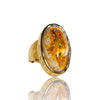 NEW Gorgeous Large Oval Fire Opal Ring