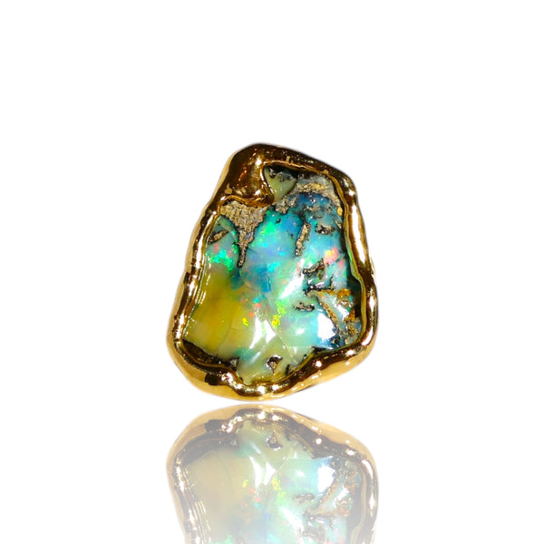 NEW Beautiful Blue Fire Opal Ring