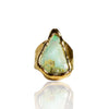 NEW Light Green Opal Triangle Ring