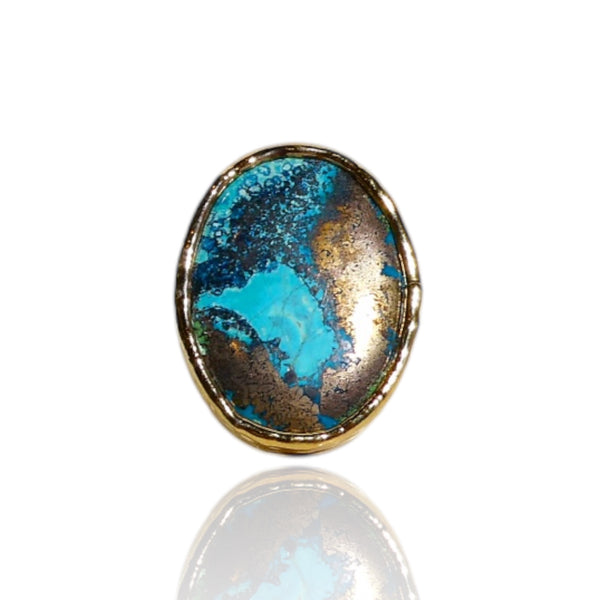 NEW Large Natural Turquoise Ring