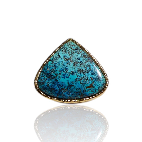 NEW Black Web Turquoise Ring