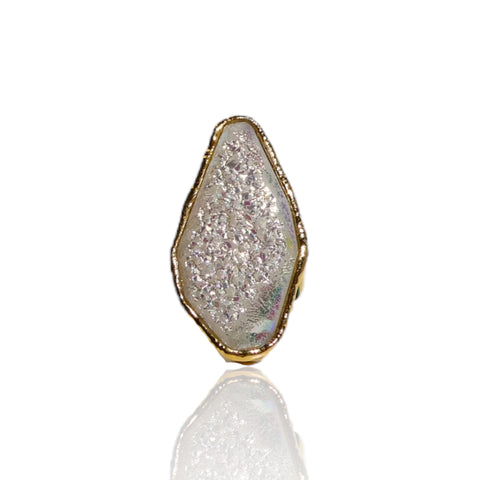 NEW Iridescent Druzy Ring