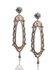 NEW Long Black Chandelier Earrings