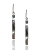 NEW Oval Sterling Silver Dangle Hoop Earrings