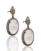 NEW Rainbow Moonstone and Black Diamond Drop Earrings