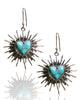 NEW Sacred Heart Sterling Silver Earrings