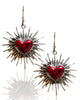 NEW Sacred Heart Sterling Silver Earrings