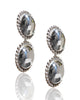 NEW Large Sterling Silver Dome Clip-On Earrings