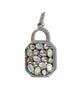 NEW Opal and Black Diamond Locket Pendant