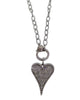 NEW Pave Diamond Heart Pendant