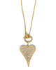 NEW Pave Diamond Heart Pendant