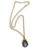 NEW Small Blue Fire Opal Teardrop Pendant