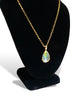 NEW Small Blue Fire Opal Teardrop Pendant