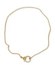 NEW Dainty 14K Gold Chain Necklace with Diamond Clasp