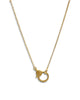 NEW Dainty 14K Gold Chain Necklace with Diamond Clasp