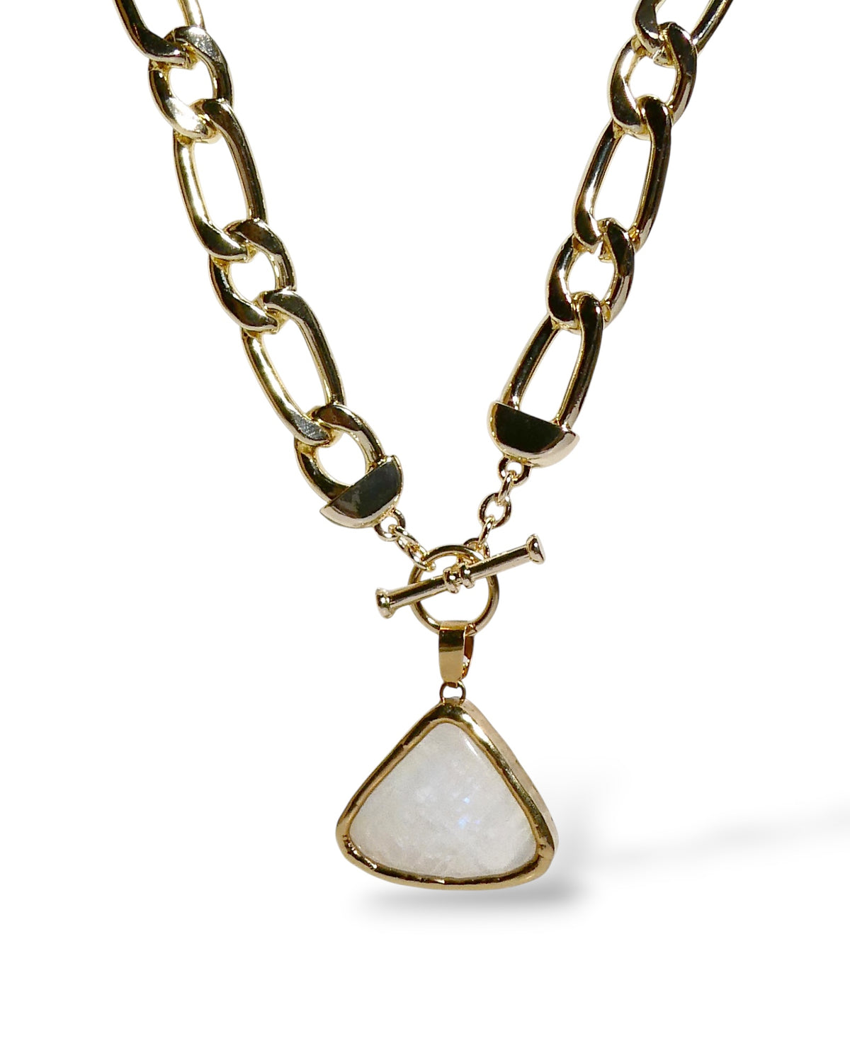 Moonstone Toggle Pendant Necklace