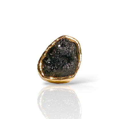 Dark Brown Druzy Statement Ring