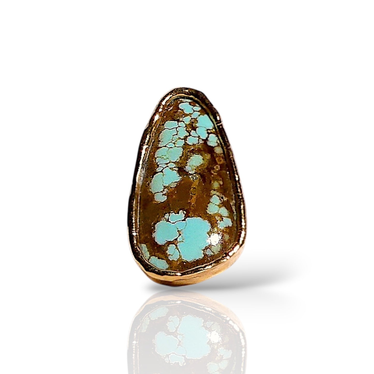 Natural Boulder Turquoise Statement Ring