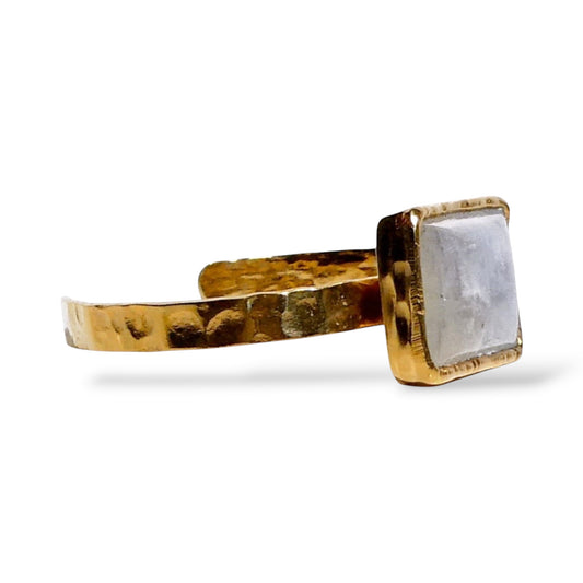 Natural Rainbow Opal Cuff Bracelet
