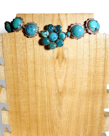 NEW Sterling Silver 925 and Turquoise Cross Necklace